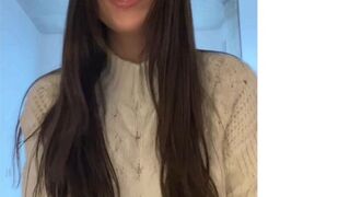 orenda onlyfans scrawny girl shows shaved wet pink hole