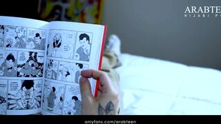 Bella Jameel aka arabteen onlyfans Fingering online recording with scrawny brunette