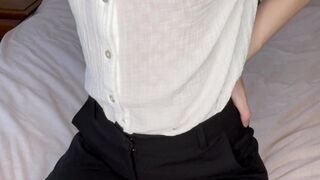 glitterbabyemily onlyfans Skinny in stockings pulls wet pink hole