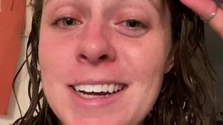 freckledspirit onlyfans Beauty in stockings gently pulls wet pink hole