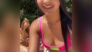 Zoey Luna aka bbybratzo onlyfans Sexy baba in glasses coolly playing pranks with a sex toy