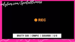 spoiledbrincesstwerks onlyfans Cute wet pink hole pounded