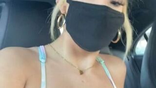 Tana Mongeau onlyfans scrawny redhead babe plays with a big toy |CHATURBATE SHOW|