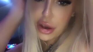 Tana Mongeau onlyfans Charming bitch shows boobs
