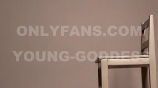 Young Goddess aka young onlyfans Big breasted beauty moaning from dildo in cap