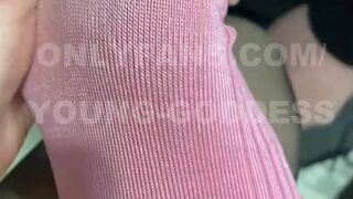 Young Goddess aka young onlyfans scrawny cam girl with a very sexy hairy wet pink hole