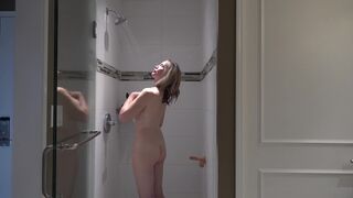 Lilly James aka lillyjames onlyfans Busty mare strips and caresses the holes