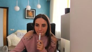 katti_kat busty chick caresses big nipples