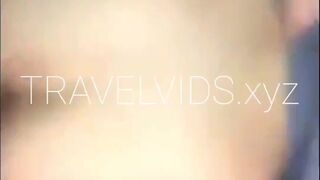 TravelVids Hottie Masturbates Shaved Cunt