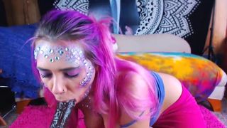 Acidalia Hot doll strips in the kitchen