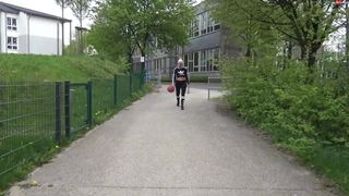 Lara-CumKitten - Verfickte Wette - Outdoor Quickie mit Mega Facial