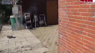 Blondehexe - Geiler Outdoor Fick mit dem Nachbarn