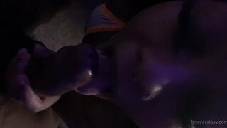 Honey Ecstasy onlyfans Busty shlendra jerks off and cums