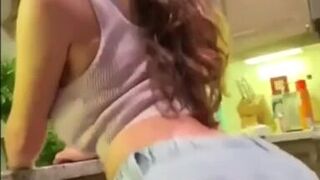 matti maroni onlyfans Hot lady squeezes tits in the kitchen