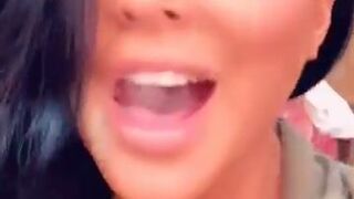 Kiara Mia onlyfans Impressive babe caresses huge boobs