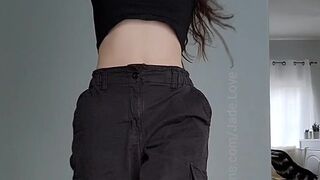 Jade Love aka jade.love onlyfans Lustful bitch jerks off her friend's pussy