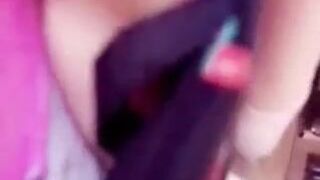 chubbyguati onlyfans Black haired slut fucks pussy