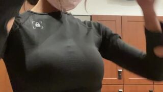 August Laines aka augustlaines onlyfans  juicy babe creases her tits