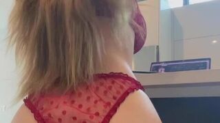 Ashley Tervort onlyfans Appetizing stallion takes off her black panties