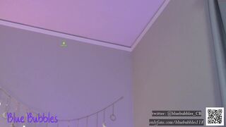 blue_bubbles118 chaturbate Busty babe fucks herself in her pussy