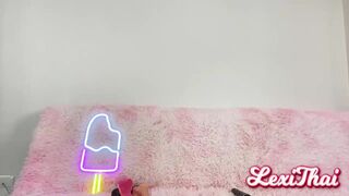 lexithai chaturbate Sexy brunette babe cuddles with rubber