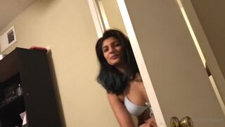 ahornypaki onlyfans Sweet beauty in white lingerie dances before webcam