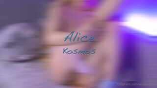 Alice_Kosmos aka alicekosmos onlyfans Hot sweetie dabbles with a dildo