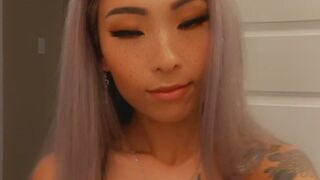 babygirlgin onlyfans Big boobed bitch licks dildo