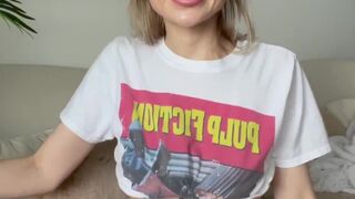 LaynaBoo aka Layna Boo aka laynaaboo onlyfans Gorgeous lady caresses pussy