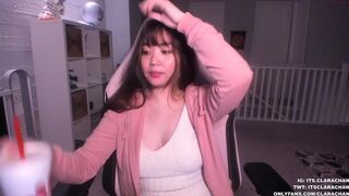 clara_chan chaturbate Big boobed slut jerking her pussy with a phallus