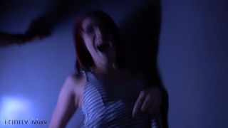 TrinityMay33 manyvids masturbating for a stranger in arcade