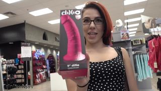 TrinityMay33 manyvids flashing in the sex toy store