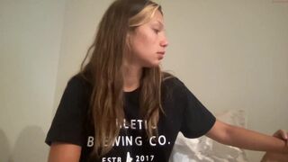 candyskys chaturbate Chick fucks herself with a big rubber dildo