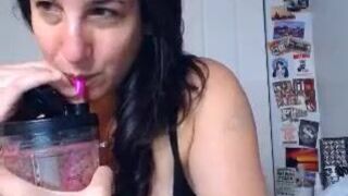 abustybabe chaturbate  spectacular slut strokes her clit