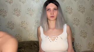 AsunaYri  cum form the vibrator in the ass-