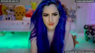 kati3kat Crazy doll caresses pussy and tits