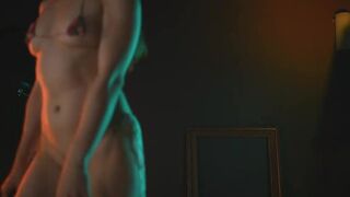 rocknrose Dark haired passion shows underwear