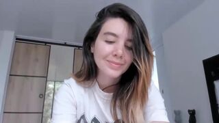 lauravega Busty Shmara undresses and caresses her pussy