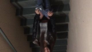 ChloeNight ManyVids pov stairs public fingering