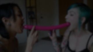 Cattie CatCandescent Kailey Ketchum ManyVids Messy Gagging Double Dildo Blowjob