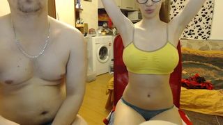 Waname cute lady spins happily in front of the webcam and shines with all the charms