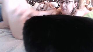 wildflowerem Cute lady spins happily in fornt of the webcam and shines with all the charms