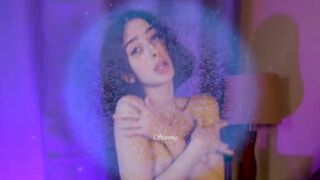 JudithBilo Black-haired curl plays with sex toy