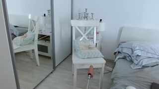 aly_ravennx Beauty with tattoo caresses shaved holes