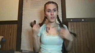 halltessa864 chaturbate Busty confused girl gets naked and jerks off