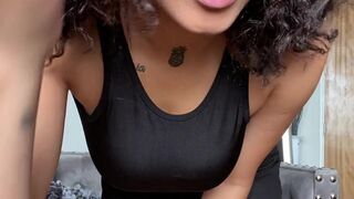 Mariaa Skyy aka mariaaskyy onlyfans red curvy passionately masturbating pussy