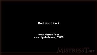 clips4sale Mistress T - red boot fuck 720p