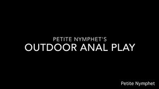 Petite Nymphet membership only outdoor anal play