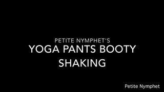 Petite Nymphet custom yoga pants booty shaking
