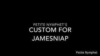Petite Nymphet custom nipple clamps and spanks
